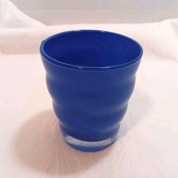 Vintage DANSK RIO Wavy Ripple Glass Tumbler Set of 4 Two Tumblers Two Juice - Picture 15 of 16